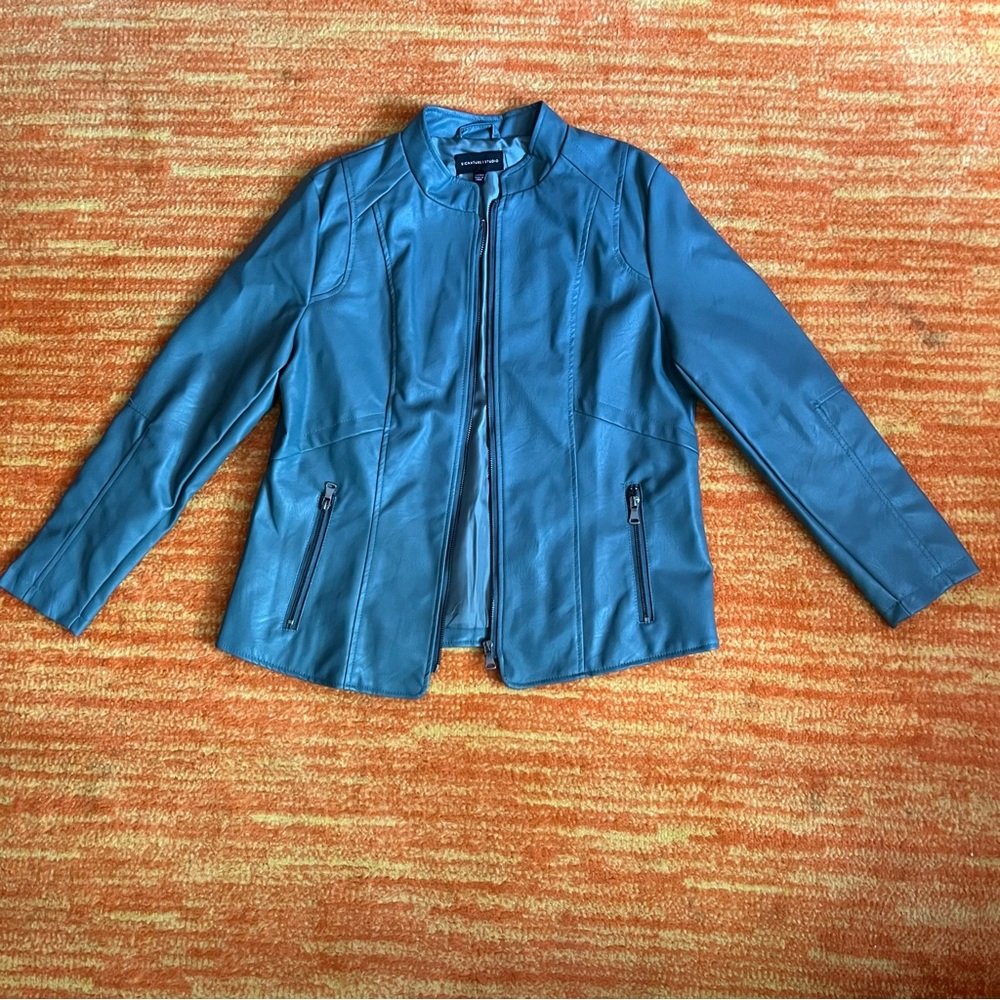Faux leather jacket 🌸 - Picture 1 of 4